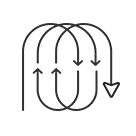 FJD AT2 Auto Steer System combo: smart U-turn for efficient field navigation.